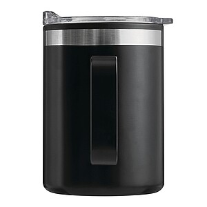 Dvoustěnný cestovní hrnek 400 ml, černá