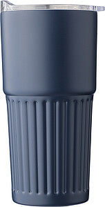 Dvoustěnný hrnek z recyklované nerezové oceli 500 ml, modrá