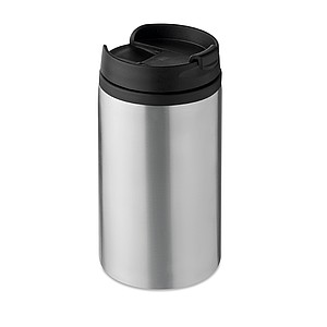 Dvoustěnný nerezový hrnek, objem 250 ml, stříbrný