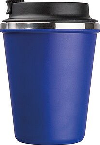Dvoustěnný nerezový termohrnek 350 ml, modrá