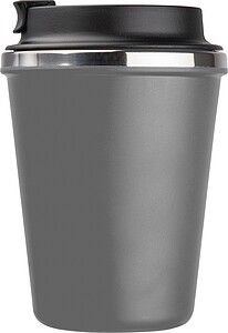 Dvoustěnný nerezový termohrnek 350 ml, šedá