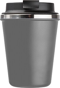 Dvoustěnný nerezový termohrnek 350 ml, šedá