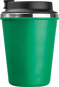Dvoustěnný nerezový termohrnek 350 ml, zelená