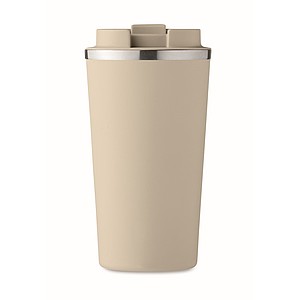 Dvoustěnný nerezový termohrnek, 510ml, béžový