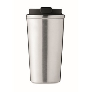 Dvoustěnný nerezový termohrnek, 510ml, stříbrný