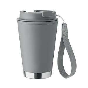 Dvoustěnný pohárek 300 ml, tmavě šedá
