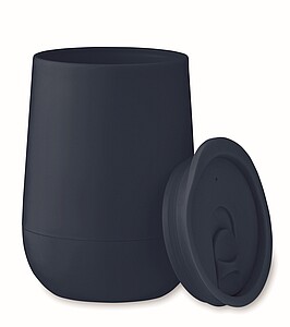 Dvoustěnný pohárek 300 ml z PP, tm. námořní modrá