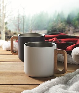 Dvoustěnný termohrnek 350 ml, bílá