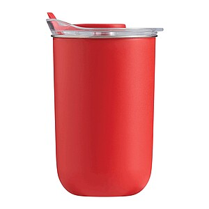 Dvoustěnný termohrnek 350 ml, čerbená