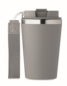 Dvoustěnný termohrnek, 350 ml, šedá