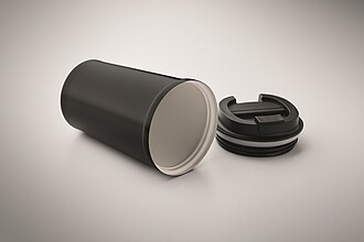 Dvoustěnný termohrnek 450 ml, černá