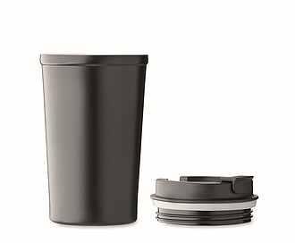 Dvoustěnný termohrnek 450 ml, černá