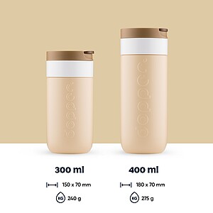 Dvoustěnný termohrnek Dopper 400 ml, béžová