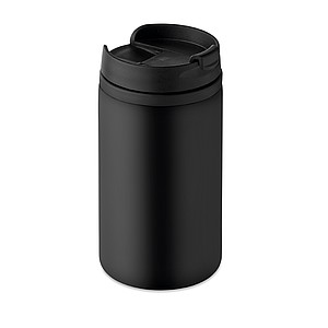 Dvoustěnný termohrnek, objem 250 ml, černý - reklamní předměty