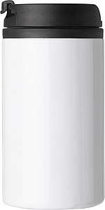 Dvoustěnný termohrnek z nerezové oceli. Objem 300ml. Bílá.