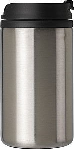 Dvoustěnný termohrnek z nerezové oceli. Objem 300ml. Stříbrná.