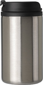 Dvoustěnný termohrnek z nerezové oceli. Objem 300ml. Stříbrná.