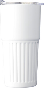 Dvoustěnný termohrnek z recyklované nerezové oceli 500 ml, bílá