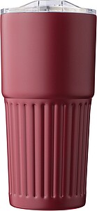 Dvoustěnný termohrnek z recyklované nerezové oceli 500 ml, vínová