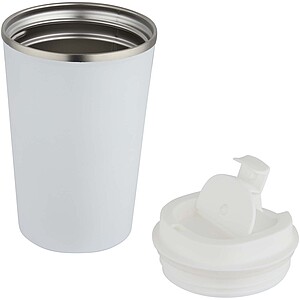 Dvoustěnný vakuově izolovaný termohrnek z nerezové oceli 350 ml, bílá