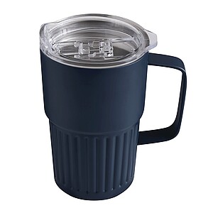 Dvoustěnný vakuový hrnek 450 ml, modrá