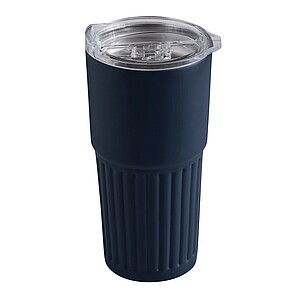 Dvoustěnný vakuový hrnek 600 ml, modrá