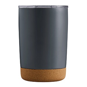 Dvoustěnný vakuový termohrnek 350 ml, šedá