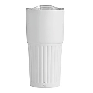 Dvoustěnný vakuový termohrnek 600 ml, bílá