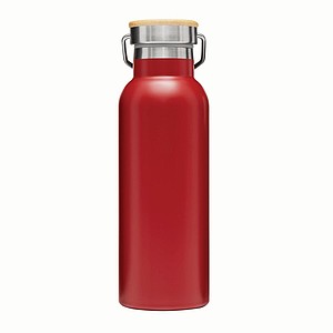 Dvouvrstvá nerezová láhev na pití, 500ml, červená