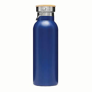 Dvouvrstvá nerezová láhev na pití, 500ml, námořní modrá