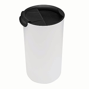 Dvouvrstvý nerezový termohrnek, 450ml, bílý