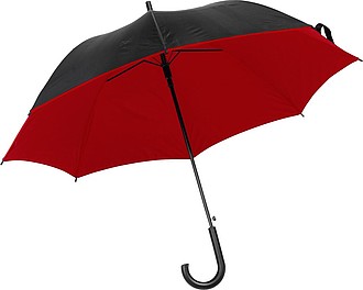 DYCK Automatický deštník, pr.100 cm, zvrchu černý, zespod červený - reklamní deštníky