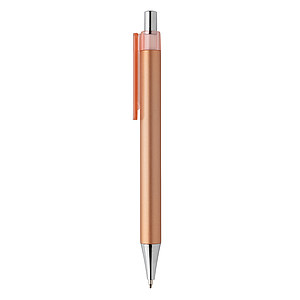 ENANOR plastové pero metalického vzhledu X8, hnědá