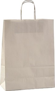 ERNA 26 Papírová taška 26x12x34 cm, bílá - taška s vlastním potiskem