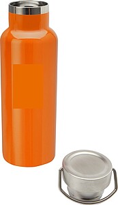 EROLA Dvoustěnná termoska z recyklované nerezové oceli, 500 ml, oranžová
