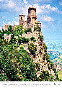 Europe 2027, nástěnný kalendář, prodloužená záda