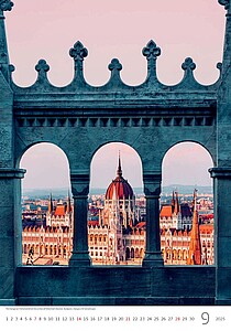 Europe 2027, nástěnný kalendář, prodloužená záda