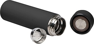 FAGASTA Nerezová termoska s teploměrem, černá