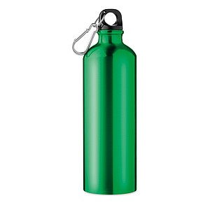 FAMBA Hliníková jednostěnná láhev s karabinou, 750ml, zelená