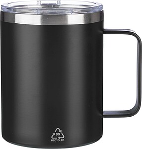 FERHAR Dvoustěnný termohrnek z nerezové oceli, 300 ml, černá