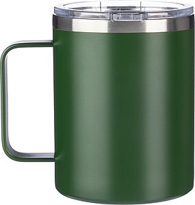 FERHAR Dvoustěnný termohrnek z nerezové oceli, 300 ml, zelená