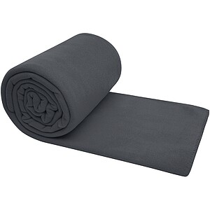 Fleecová deka velikosti 220 × 250 cm, šedá