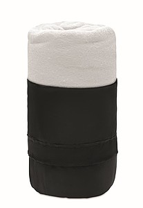 Fleecová deka z RPET, 120x150cm, bílá