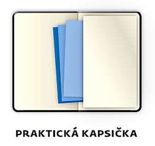 Flexies 2027 diář kapesní, tmavě modrý s poutkem