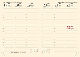 Flip 2027 diář týdenní A5, černo červený