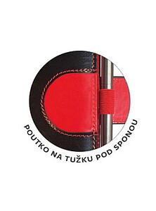 Flip 2027 diář týdenní A5, červeno černý