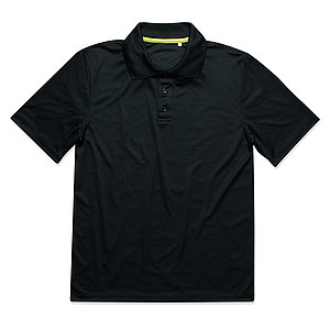 Funkční polokošile STEDMAN ACTIVE 140 POLO MEN černá M - reklamní polokošile