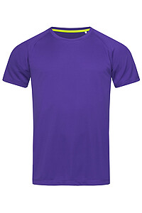 Funkční tričko STEDMAN ACTIVE 140 RAGLAN MEN tmavě fialová L