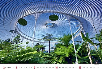 Gardens 2025, nástěnný kalendář, prodloužená záda