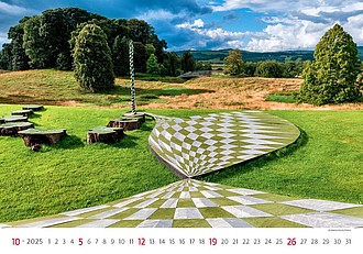 Gardens 2026, nástěnný kalendář, prodloužená záda